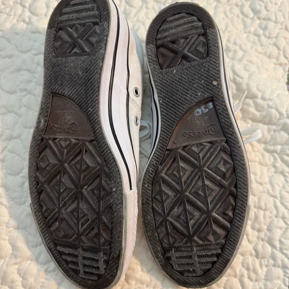 Converse All Star White Canvas Sneakers - Picture 7 of 8